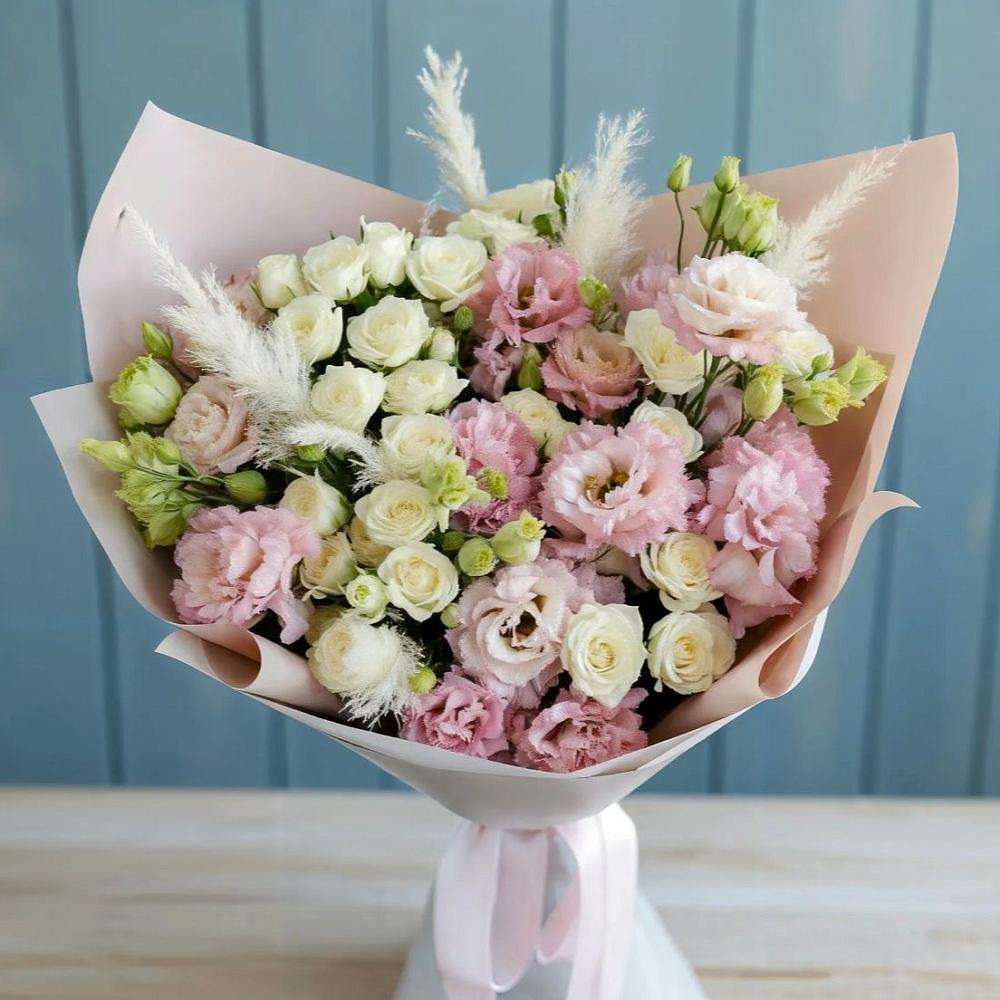 Букет цветов из: Альстромерии и Розы в Красная Горка Республика Башкортостан