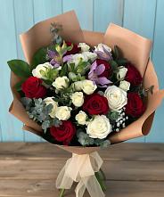 Букет цветов из:  Розы и Альстромерии #REPLACE_PRED# Красная Горка Республика Башкортостан