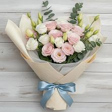 Букет цветов из:  Лизиантусы в Красная Горка Республика Башкортостан