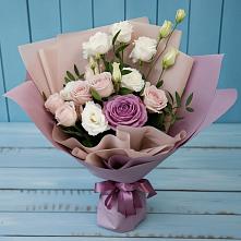 Букет цветов из:  Розы и Лизиантусы #REPLACE_PRED# Красная Горка Республика Башкортостан