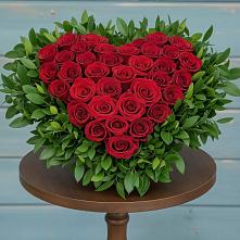 Цветочная композиция из Розы в виде сердца в Красная Горка Республика Башкортостан