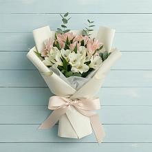 Букет цветов из:  Альстромерии в Красная Горка Республика Башкортостан