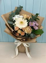 Букет цветов из:  Герберы и Хризантемы в Красная Горка Республика Башкортостан