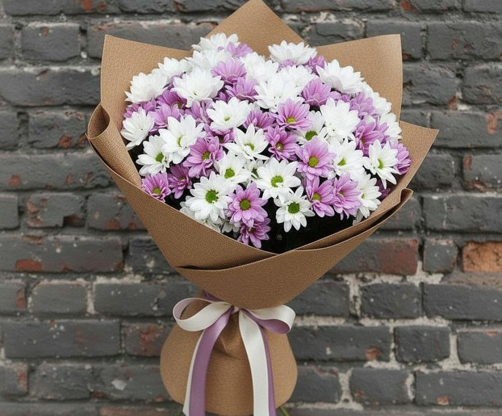 Букет цветов из: Хризантемы в Красная Горка Республика Башкортостан