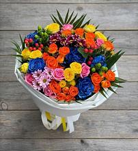 Букет цветов из:  Розы и Хризантемы в Красная Горка Республика Башкортостан