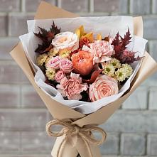 Букет цветов из:  Гвоздики, Хризантемы и Розы в Красная Горка Республика Башкортостан