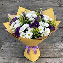 Букет цветов из:  Ирисы, Хризантемы и Ромашки в Красная Горка Республика Башкортостан