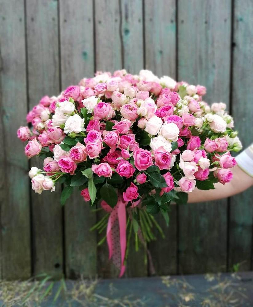 Букет Розовые кустовые розы Натали и Лав Лидия в Красная Горка Республика Башкортостан