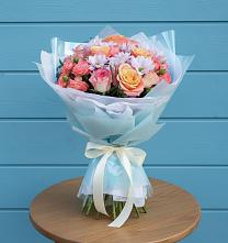 Букет цветов из:  Хризантемы и Розы #REPLACE_PRED# Красная Горка Республика Башкортостан