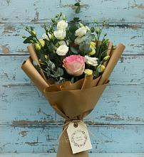Букет цветов из:  Розы и Лизиантусы в Красная Горка Республика Башкортостан